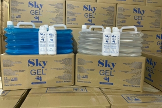 Gel siêu âm SKY - Malaysia đã nhập kho đủ 2 màu xanh- trắng, PA sẽ trả đủ đơn cho Quý Khách trong hôm nay.