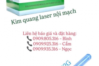 Cặp đôi không thể thiếu: Kim quang dẫn Laser nội mạch - Kangxing, Trung Quốc Kim luồn bút 22G - Healcath, Ấn Độ